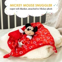 Disney Baby – Mickey Mouse Knotted Snuggle Blanket -Toy Cheap Store kp79926 2