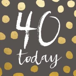 Classic Piano Birthday Card – 40 Today