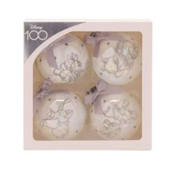 Disney 100 Christmas Baubles Love (set Of 4) -Toy Cheap Store wdi2033 6