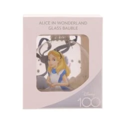 Disney 100 Christmas Glass Bauble Alice In Wonderland 13 Disney 100 Christmas Glass Bauble Alice In Wonderland -Toy Cheap Store wdi2035 3