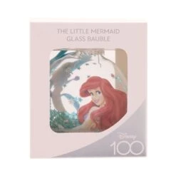 Disney 100 Christmas Glass Bauble Ariel -Toy Cheap Store wdi2042 3